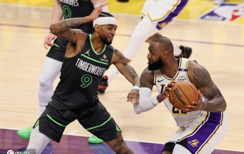 东契奇37+8老詹仅19分 湖人惨败森林狼季后赛开门黑